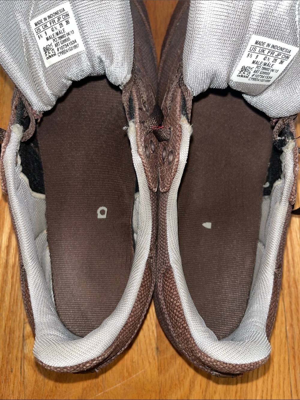 Adidas Brown Hemp Sambas - Picture 8 of 9